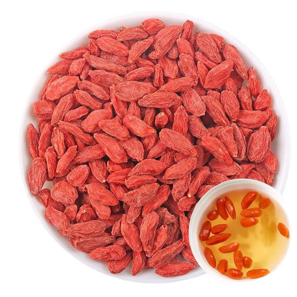 100% Goji Berries, Sun-Dried Berries 125g/4.4oz Non-GMO - Naturally Caffeine-free Herbal Tea No Sugar Added