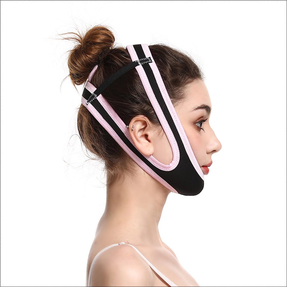 2pcs Anti Snoring Chin Strap Anti Snoring Sleep Aid Solution for Men And Women Adjustable Effectively Reduce Snoring Stop Snore Device for Better Sleep,Pink