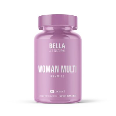 Bella All Natural Woman Multi Gummies, Strawberry Flavor, 60ct