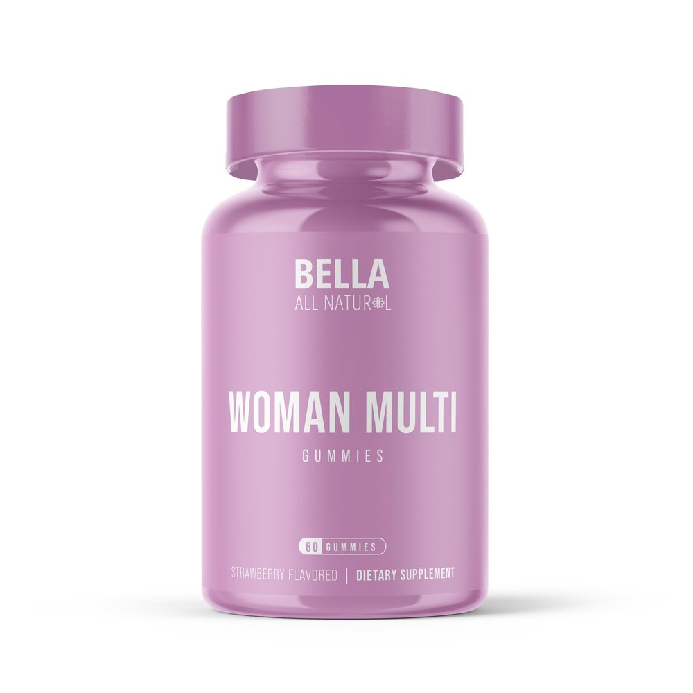 Bella All Natural Woman Multi Gummies, Strawberry Flavor, 60ct