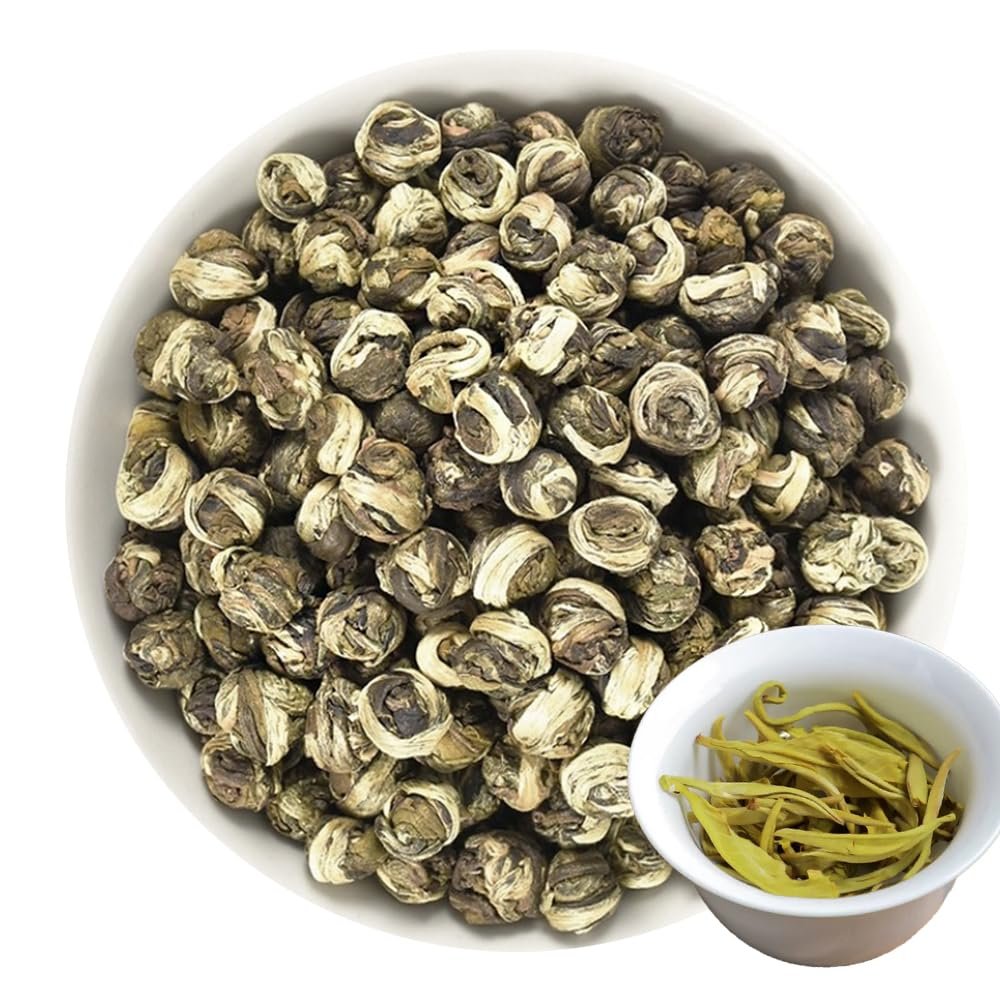 100% Jasmine Dragon Pearls 125g/4.4oz Loose Leaf Green Tea of Chinese - Premium Jasmine Green Tea
