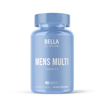 Bella All Natural Mens Multi Gummies, Blueberry Flavored, 60ct