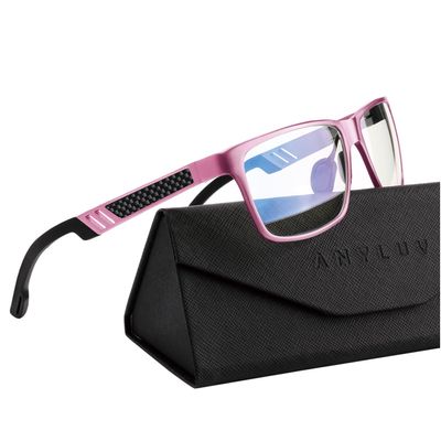 ANYLUV Reading Glasses Men Women Blue Light Blocking, Premium Mens Reading Glasses Al-mg Frame with Spring Hinge Anti Glare