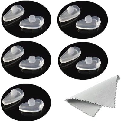 200 Pairs Push in Nose Pads,Anti Slip 14mm Air Bag Air Cushion Nose Piece,Eyeglass Replacement Nose Piece for Glass Eyeglass Sunglasses