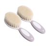 Beatifufu Infant Hair Care Kit 2pc Wool Brush Set Gentle Shower Brush for Baby's Hair view 1