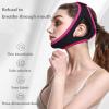 2pcs Adjustable Chin Strap for Snoring Anti Snoring Devices Breathable Stop Snoring Chin Strap Snoring Solution Snore Reducing Aid to Keep Mouth Closed for Men And Women Chin Mask,Black view 2