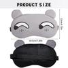 5PCS Cute Eye Mask for Sleeping, Sleep Mask for Side Sleeper, Soft Lightweight Night Sleep Eye Masks with Adjustable Strap, for Women, Men, Fluffy Blindfolds for Travel, Sleep, and Fun Parties view 2