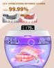 Ultrasonic Retainer Cleaner, 200ML Denture Cleaner for Mouthguard, Aligner and All Dental Appliance with 4 Digital Timer, 45kHz Diamond Cleaner for Rings Jewelry Cleaning, with Cleaning Basket view 2