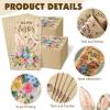 200 Pcs Spring Easter Napkins Bulks Disposable Spring Flower Easter Bunny Egg He Is Risen Napkins Guest Paper Hand Towel for Home Family Dinner Bathroom(Rabbit Ear) view 3