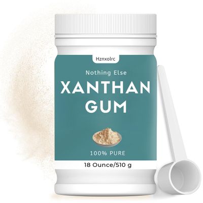 18 oz Food Grade Xanthan Gum Powder, Pure Xanthan Gum for Baking Gluten Free, Xanthan Gum Thickener Suitable for Making Ice Cream, Cake, Yogurt, Candy and More