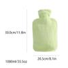 1L hot Water Bottle with Cover Thermal Plush hot Water Bag Bed Warm Water Bottle for hot Compress Large Hand Foot Warmer view 2