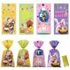 Easter Cellophane Bags with Ties - 100 PCS Plastic Bags for Easter Day Party Favor Supplies view 1