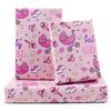 AircooL Baby Girl Wrapping Paper For Kids Girls, 6 Sheets Stroller Baby Socks Nipple Balloons Designs 20 x 28 inch Birthday Wrapping Paper for Baby Shower Birthday Kindergarten Newborn view 1