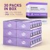 Soft Facial Tissue, 2 Ply White - 130 Tissues Per Box, Car & Travel Packs - 7.5" x 7.1", Pack of 30 view 3