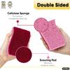 Kitchen Sponges for Washing Dishes, Non-Scratch Cellulose Dish Scrub Sponges, Cleaning Sponges for Household Use, Safe Cleaning Products, Kitchen Sponges Pack of 24, by Superio view 4