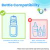 EziDrops Eye Drop Guide for Wide/Flat Head Bottles, No Blink Reflex, Blue view 2