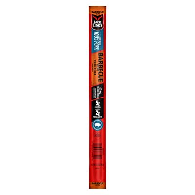 Jack Link's Meat Sticks, Barbecue Recipe Pork - Protein Snack Stick with 5g of Protein, Meat Snack Sticks Made with 100% Pork, Keto Friendly - 0.92 Oz. (1 Count)