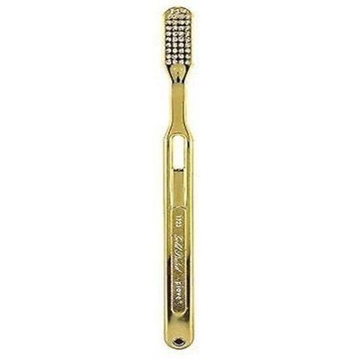 55Dental Gold Toothbrush | Tynex Bristle | Medium Soft | 18K Gold Plated Toothbrush