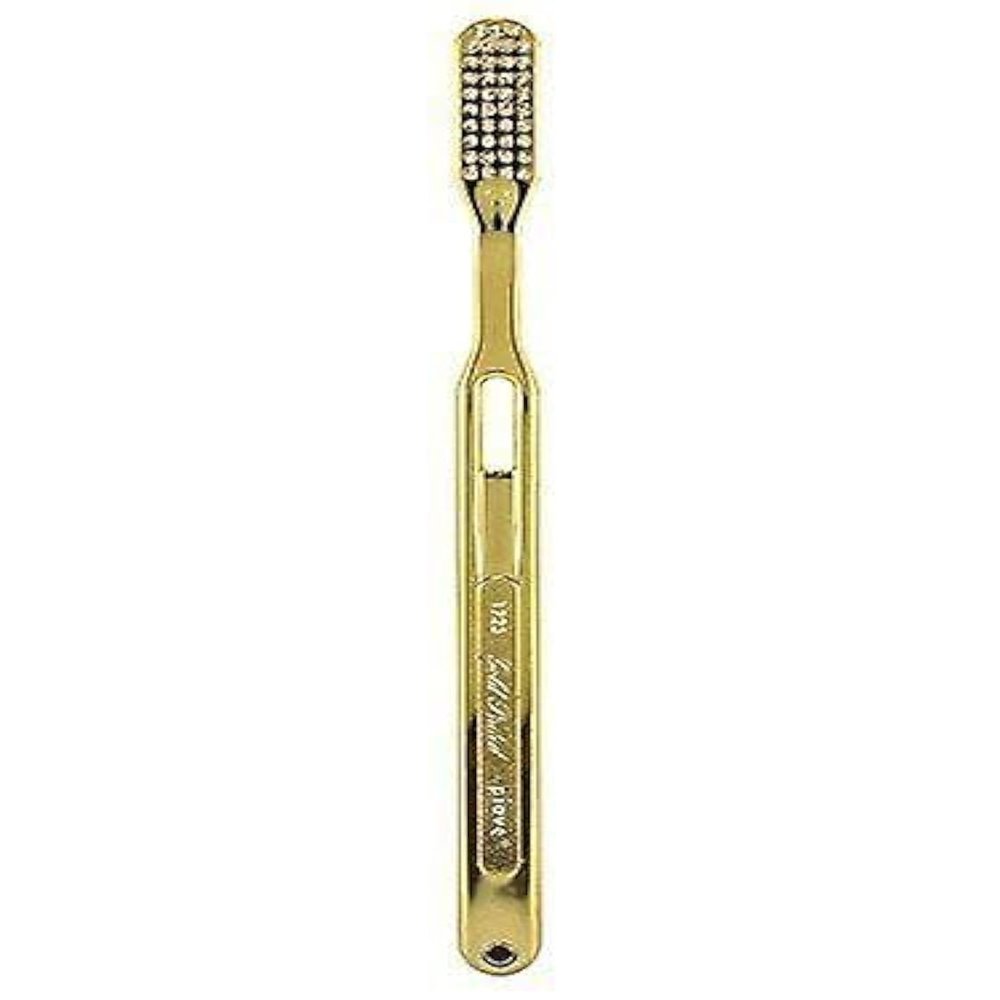 55Dental Gold Toothbrush | Tynex Bristle | Medium Soft | 18K Gold Plated Toothbrush