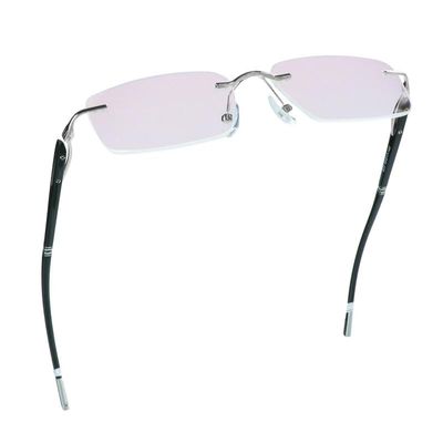 LifeArt Blue Light Blocking Glasses, Computer Reading Glasses, Anti Blue Rays, Reduce Eyestrain, Stylish for Men and Women(Silver,+3.00 Magnification)