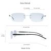 LifeArt Blue Light Blocking Glasses, Computer Reading Glasses, Anti Blue Rays, Reduce Eyestrain, Stylish for Men and Women(Silver,+2.50 Magnification) view 4