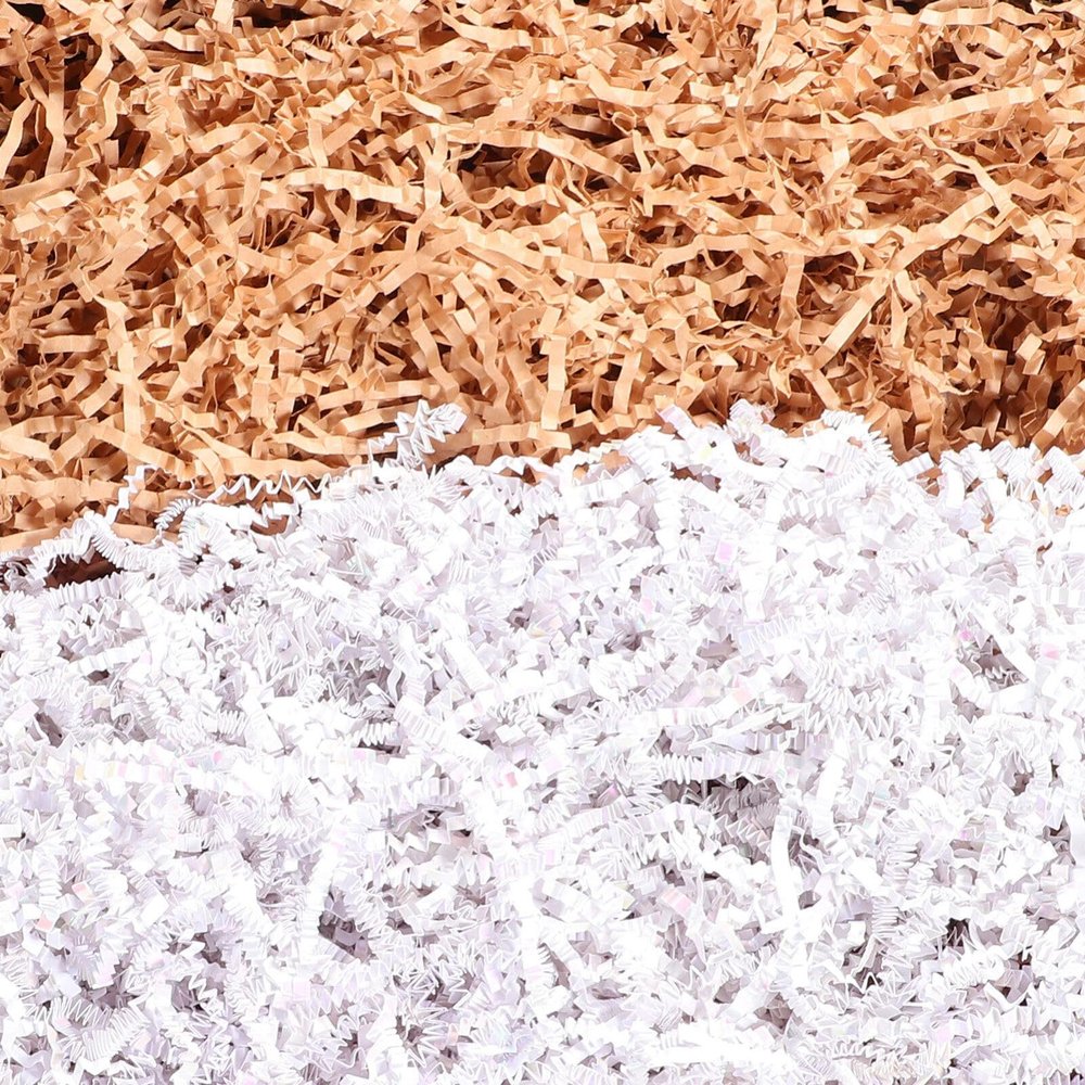 Gatuida Crinkle Cut Paper Shred Filler, 7.3oz Box Filler Crinkle Paper Shredded Paper for Gift Baskets Gift Filler Paper Shreds for Gift Wrapping Birthday Wedding Christmas Mothers Day