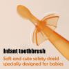 DSOPV Baby Toothbrush, Teether Brush for Toddler, Newborn Silicone Soft Bristle Toothbrush, Baby First Toothbrush, Oral Cleaner, Safe and Harmless Toddler Toothbrush with High Elasticity for Children view 3