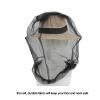 Vomeko M osquito Head Net,Face and Neck Fly Proof net Cover,Suitable for Any Outdoor Enthusiast(Black (excluding Inner Cap)) view 4