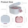 BVN Upgraded Leak Proof Denture Bath Cup with Strainer & Storage Compartment | Portable Soaking Case for Dentures, Braces and Travel Retainers view 2