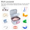 BVN Upgraded Leak Proof Denture Bath Cup with Strainer & Storage Compartment | Portable Soaking Case for Dentures, Braces and Travel Retainers view 3