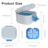 BVN 2-in-1 Leak Proof Denture Soaking Cup with Strainer | Hygienic Storage Case for Dentures, Braces, Mouth Guards & Travel Retainers view 2