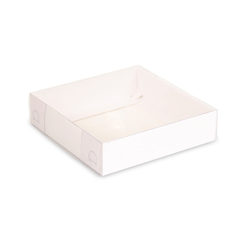 25 Pack Cardboard Gift Boxes with Lids for Birthday,Christmas Presents, Party, Wedding Favors, Baby Shower Gifts (4.7" x 4.7" x 1.2", White)