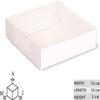 25 Pack Cardboard Gift Boxes with Lids for Birthday,Christmas Presents, Party, Wedding Favors, Baby Shower Gifts (4.7" x 4.7" x 1.2", White) view 2