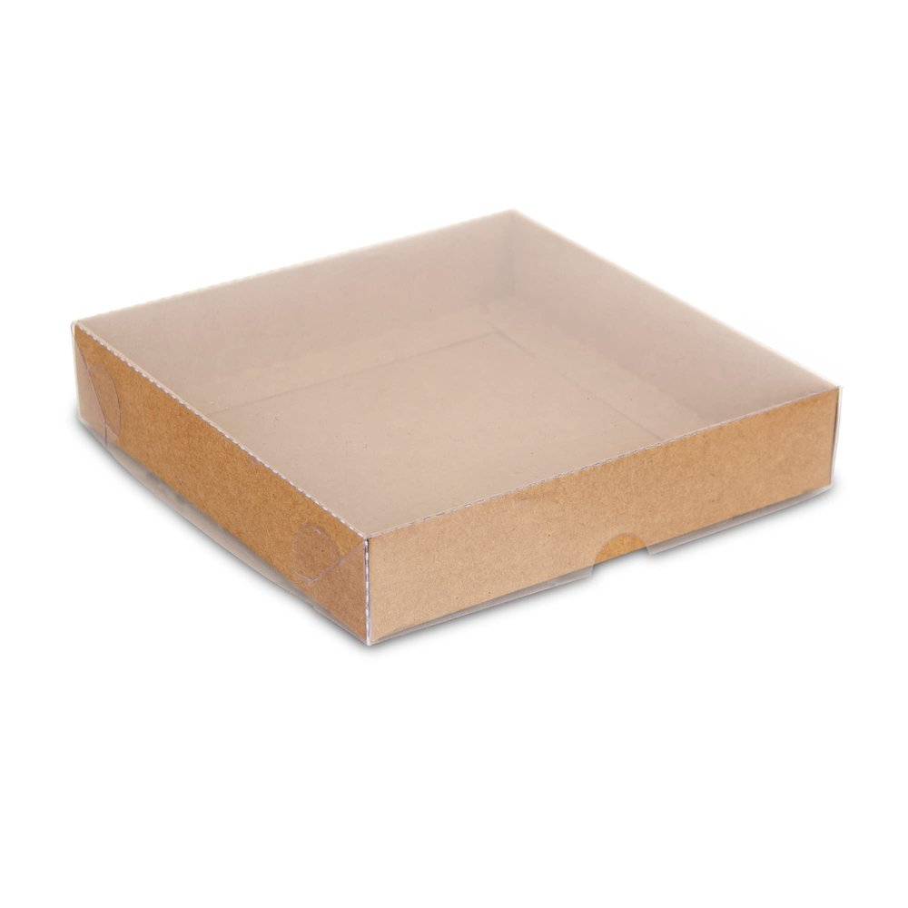25 Pack Cardboard Gift Boxes with Lids for Birthday,Christmas Presents, Party, Wedding Favors, Baby Shower Gifts (5.9" x 5.9" x 1.2", Kraft)