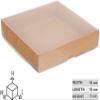 25 Pack Cardboard Gift Boxes with Lids for Birthday,Christmas Presents, Party, Wedding Favors, Baby Shower Gifts (5.9" x 5.9" x 1.2", Kraft) view 2
