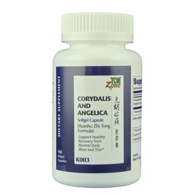 TCM ZONE Angelica and Corydalis SoftGel Capsules 100 Count
