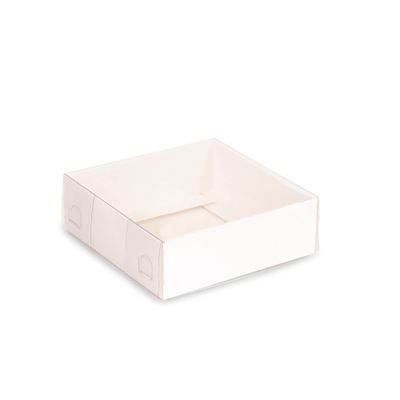 25 Pack Cardboard Gift Boxes with Lids for Birthday,Christmas Presents, Party, Wedding Favors, Baby Shower Gifts (3.5" x 3.5" x 1.2", White)