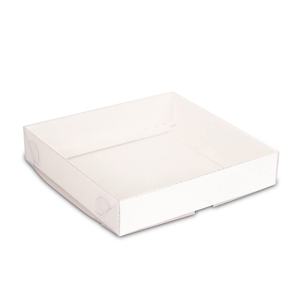 25 Pack Cardboard Gift Boxes with Lids for Birthday,Christmas Presents, Party, Wedding Favors, Baby Shower Gifts (5.9" x 5.9" x 1.2", White)