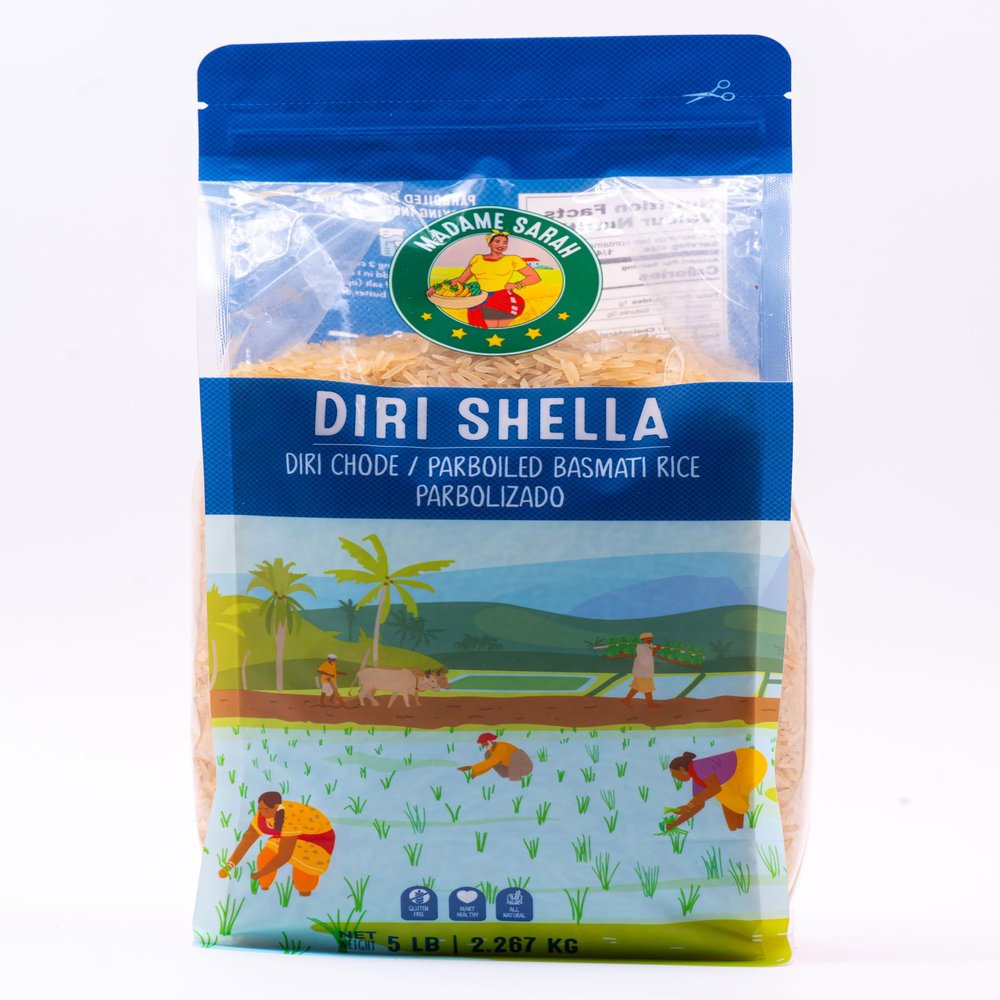Madame Sarah Diri Shella Haitian Parboiled Rice (Diri Chod/Parboiled Basmati/Arroz Parbolizado)