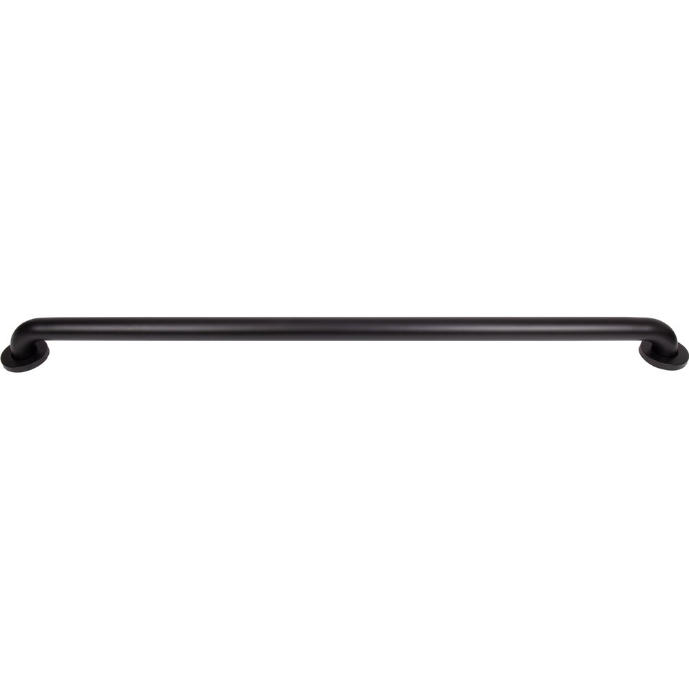 Stone Harbor Hardware Knurled Grab Bar, 42 Inches, 1-1/2" Diameter, 1-1/2" Wall Clearance, Concealed Screws, Matte Black