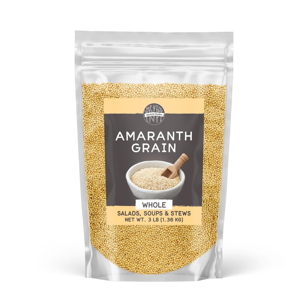 Birch & Meadow Whole Amaranth Grains, 3 lb, Non-GMO, Soups & Salads, Complete Protein