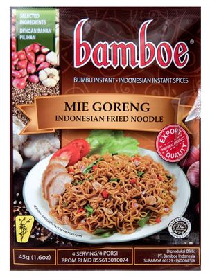 Bamboe Bumbu Mie Goreng Indonesian Yakisoba Seasoning, 45 Grams (6 Pack)