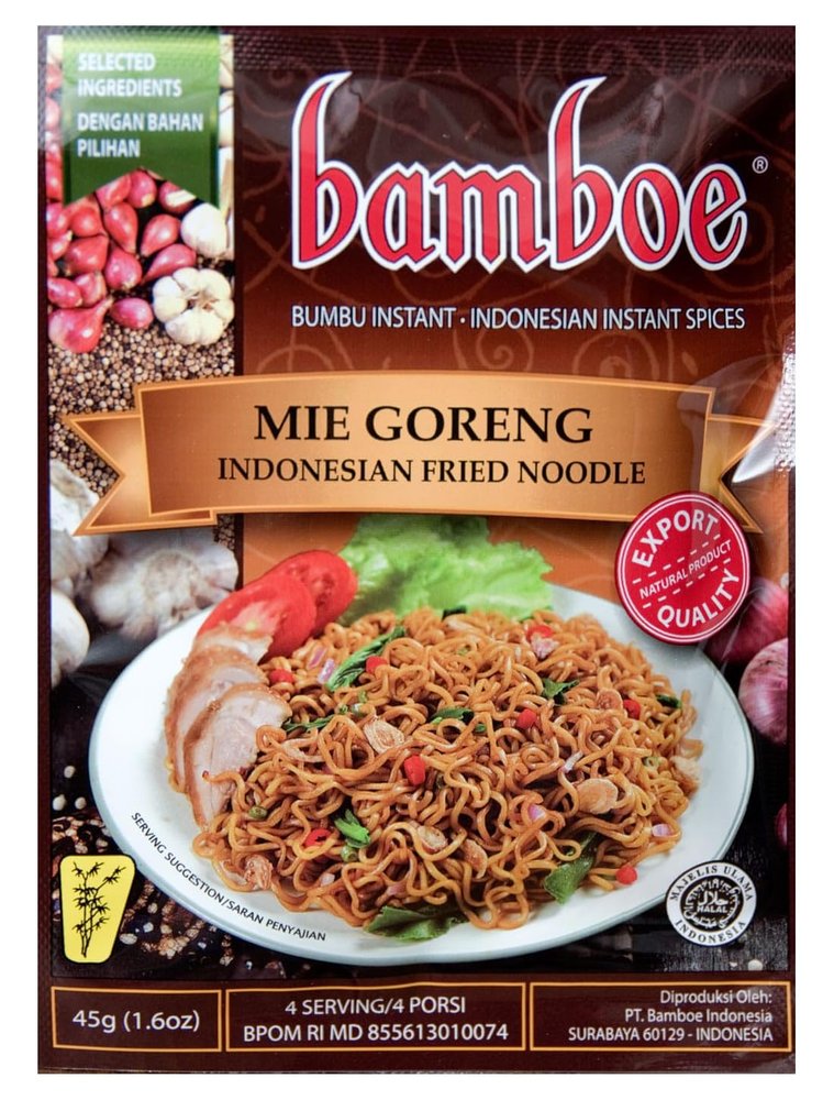 Bamboe Bumbu Mie Goreng Indonesian Yakisoba Seasoning, 45 Grams (6 Pack)