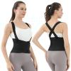 Lixinsunbu Adjustable Work Back Soupport Brace Belt Industrial Back Brace With Shoulder Straps Shoulder Straightene for Lower Back Protection, Lifting Work, Herniated Discs Fits Men and Women view 3