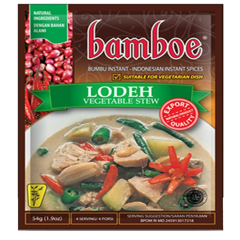 Bamboe Bumbu Lodeh Vegetable Stew Spice Mix, 70 Gram (Pack of 6)