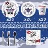 Fighter Jet Pilot Party Decorations Set - Unique Fighter Pilot Party Plates, Cups, Napkins, and Cutlery - Military Jet Party Supplies for Birthdays and Event view 3