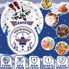 Fighter Jet Pilot Party Decorations Set - Unique Fighter Pilot Party Plates, Cups, Napkins, and Cutlery - Military Jet Party Supplies for Birthdays and Event view 4