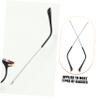 Anneome 1 Pair Glasses Replacement Arms Eyeglass Hinge Replacement Double Teeth for Glasses Arms view 4
