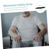 Gatuida 3 Pcs Wheelchair Restraint Band Simple Comfortable Safety Harness Black Universal Fit for Wheelchair Users view 2