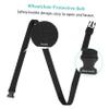 Gatuida 3 Pcs Wheelchair Restraint Band Simple Comfortable Safety Harness Black Universal Fit for Wheelchair Users view 3